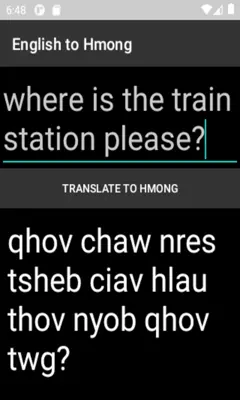 English to Hmong android App screenshot 1